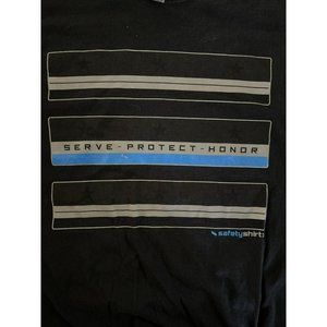 Serve Protect Honor Law Enforcement T Shirt Size XL